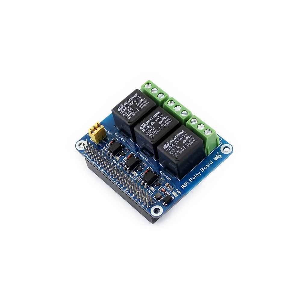 5V 3-Channel Relay Module Expansion Board Breakout Shield HAT Kit for RPI Raspberry Pi Zero 2 W WH 2W 3 Model B 3A 3B Plus 4 4B
