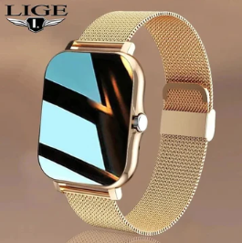 LIGE 2023 Smart Watch For Men Women Gift Full Touch Screen Sports Fitness Watches Bluetooth Calls Digital Smartwatch Wristwatch