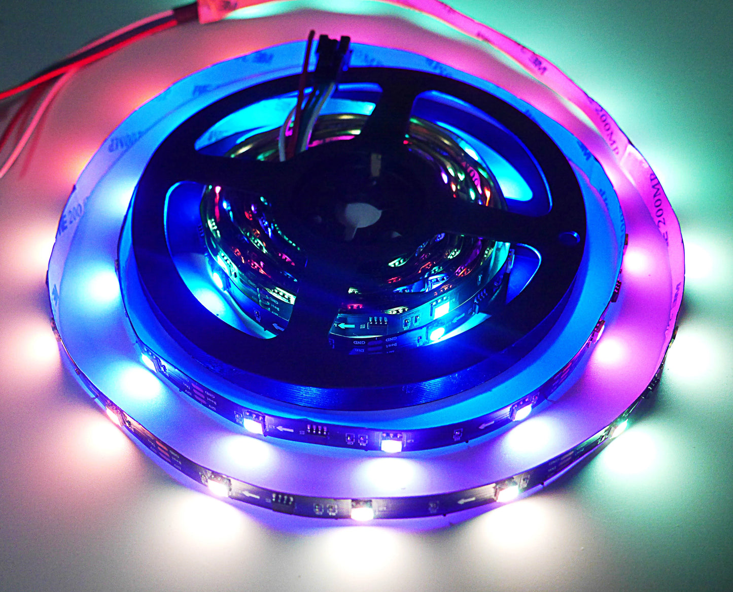 WS2811 Smart Pixel LED Strip DC12V 30/48/60leds/m 5m/lot White/Black PCB Full Color RGB LED Light Strip Neon