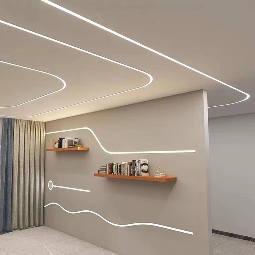 WS2811WS2812B WS2813 WS2815 RGBW LED Neon Rope Tube Silicone Gel Flexible Strip Light Soft Lamp Tube Waterproof IP67 For Room