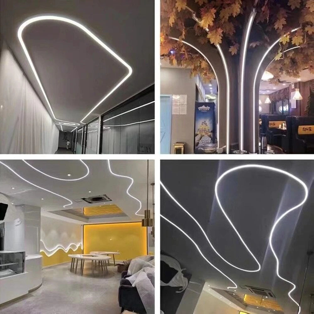 WS2811WS2812B WS2813 WS2815 RGBW LED Neon Rope Tube Silicone Gel Flexible Strip Light Soft Lamp Tube Waterproof IP67 For Room