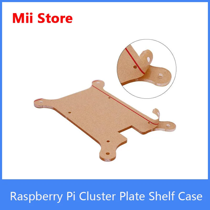 Raspberry Pi Stackable Cluster Plate Shelf 4B/3B/3B+/2B Model Multilayer Clear Stackable Case for Raspberry Pi