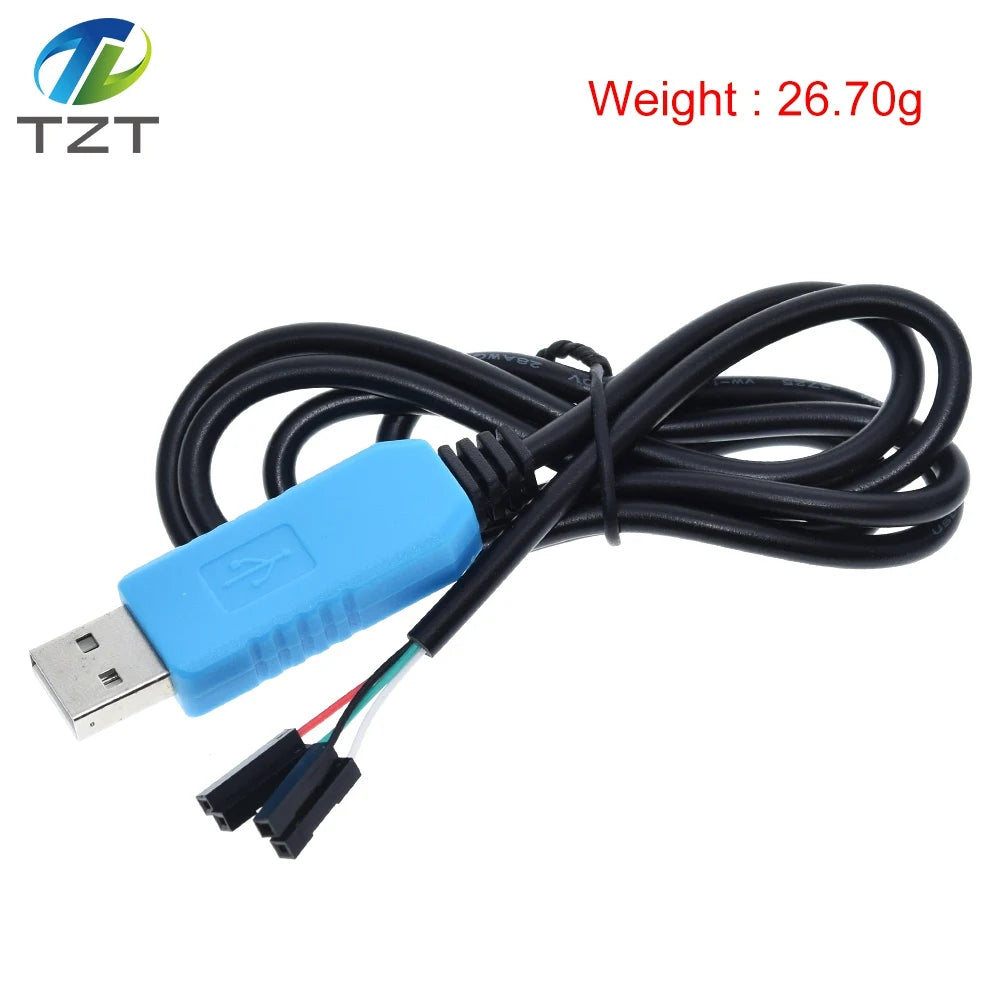 PL2303 PL2303HX/PL2303TA USB To RS232 TTL Converter Adapter Module with Dust-proof Cover PL2303HX for arduino download cable