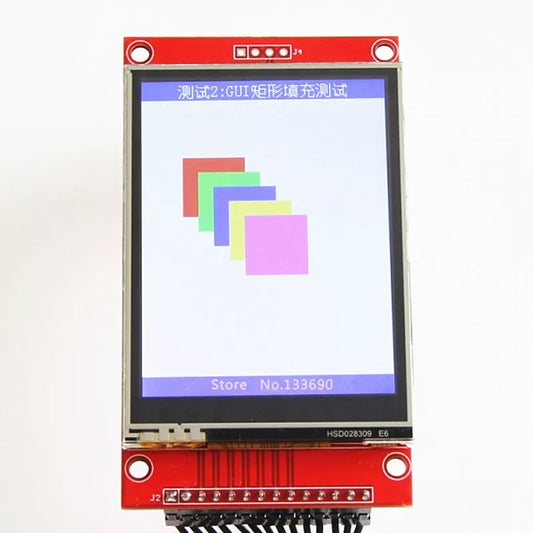 2.8 Inch TFT LCD Module ILI9341 Driver With Touch IC XPT2046 240(RGB)*320 SPI Serial Port (9 IO) For DIY R3 Raspberry PI