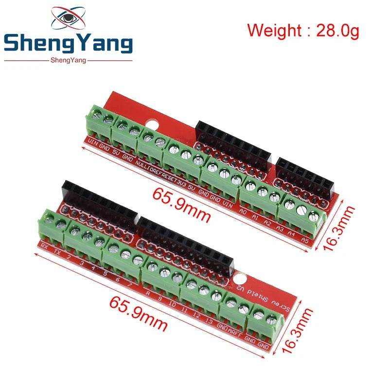 TZT Screw Shield V2 Study Terminal expansion board (double support) for arduino UNO R3