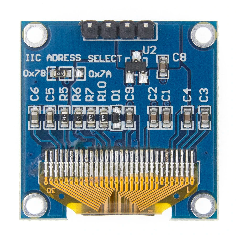 0.96 Inch OLED SSD1306 White/Blue/Yellow 128X64 IIC I2C Serial Display Module 12864 LCD Screen Board For Arduino