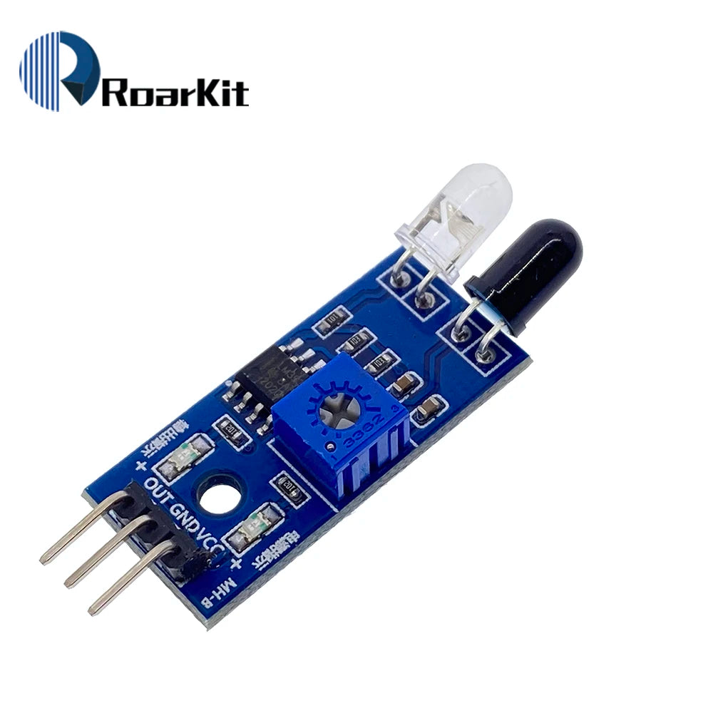 IR Infrared Obstacle Avoidance Sensor Module for Arduino Smart Car Robot 3-Wire Reflective Photoelectric New