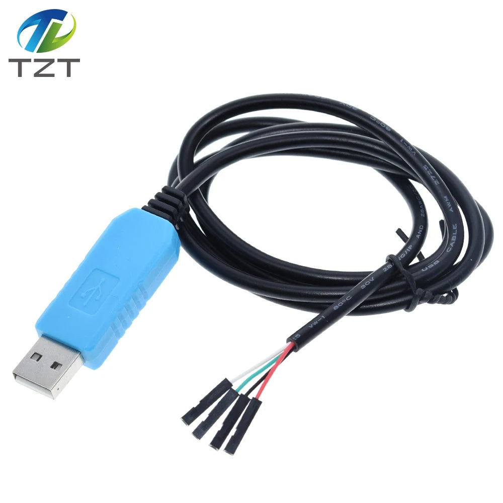 PL2303 PL2303HX/PL2303TA USB To RS232 TTL Converter Adapter Module with Dust-proof Cover PL2303HX for arduino download cable