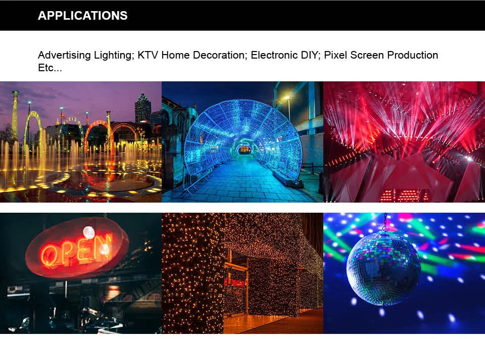 WS2811 RGB Led Strip Light 5050 SMD Addressable 30 48 60 96 144 LEDs External 1 IC Control 3 Leds Bright Normal Led Lights DC12V