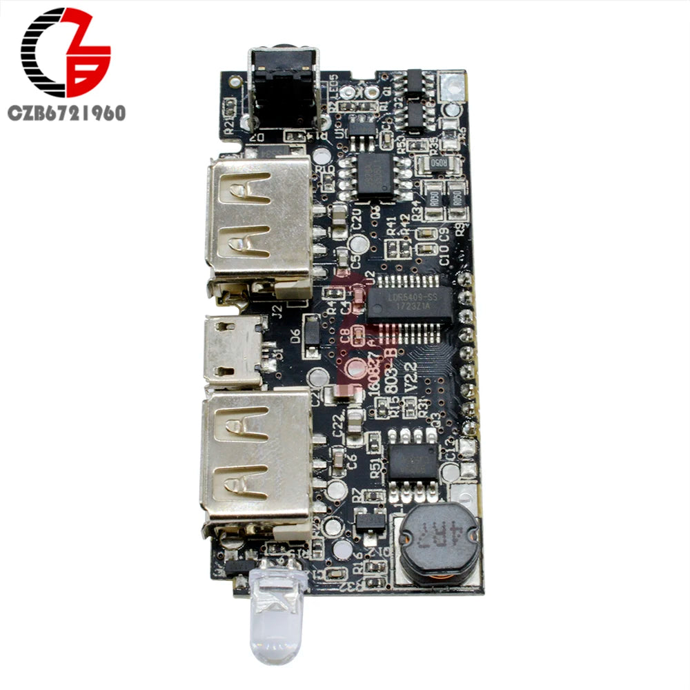 Dual USB 18650 Lithium Battery Charging Board Mobile Power Bank Charging Module PCB Board LCD Display for Arduino DIY 5V 1A 2.1A