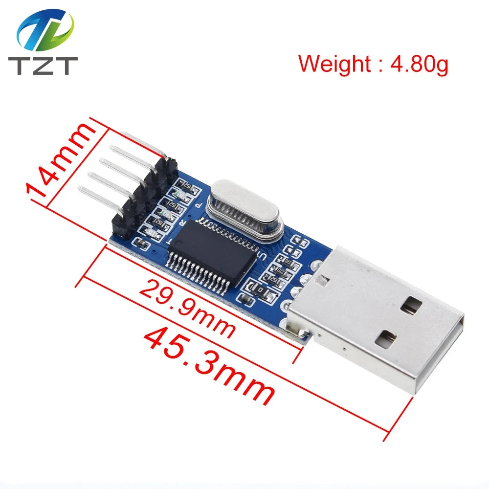 PL2303 PL2303HX/PL2303TA USB To RS232 TTL Converter Adapter Module with Dust-proof Cover PL2303HX for arduino download cable