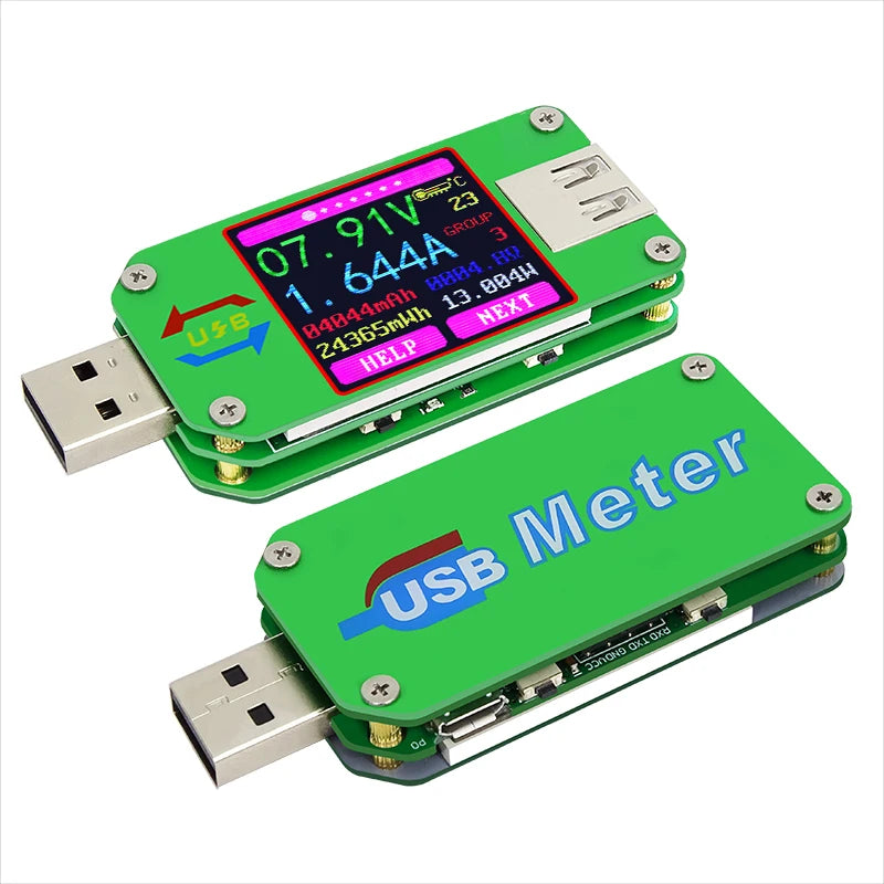 RD UM24 UM24C  APP USB 2.0 LCD Display Voltmeter ammeter battery charge voltage current meter multimeter cable measure Tester