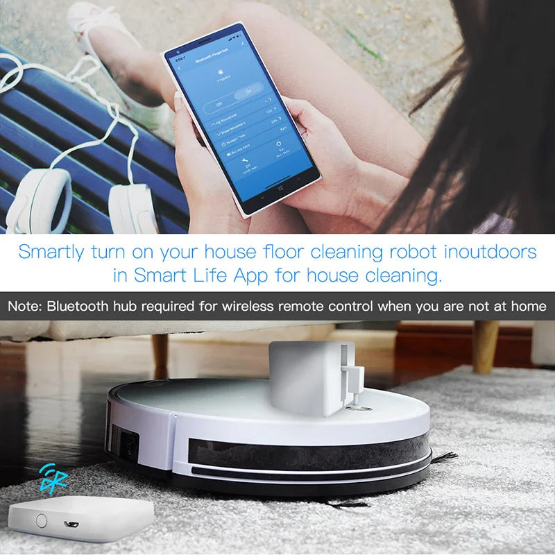 Tuya Smart Homekit Button Switch Fingerbot Bluetooth Work with Bluetoot Gateway Remote Control App via Alexa Google Home Yandex