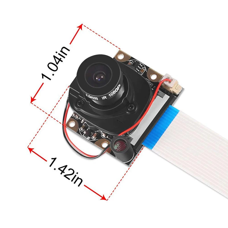 Aokin For Raspberry Pi Camera Module With Automatic Ir-cut Night Vision Camera 5mp 1080p Hd Webcam For Raspberry Pi 3 Model B