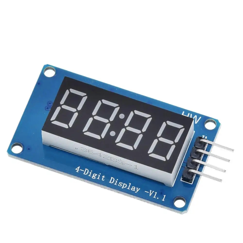 TZT TM1637 LED Display Module For Arduino 7 Segment 4 Bits 0.36Inch Clock RED Anode Digital Tube Four Serial Driver Board Pack