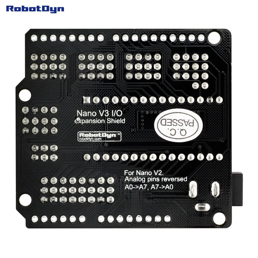 Nano I/O expansion Shield, for Arduino Nano V3 pinout. (Assembled)