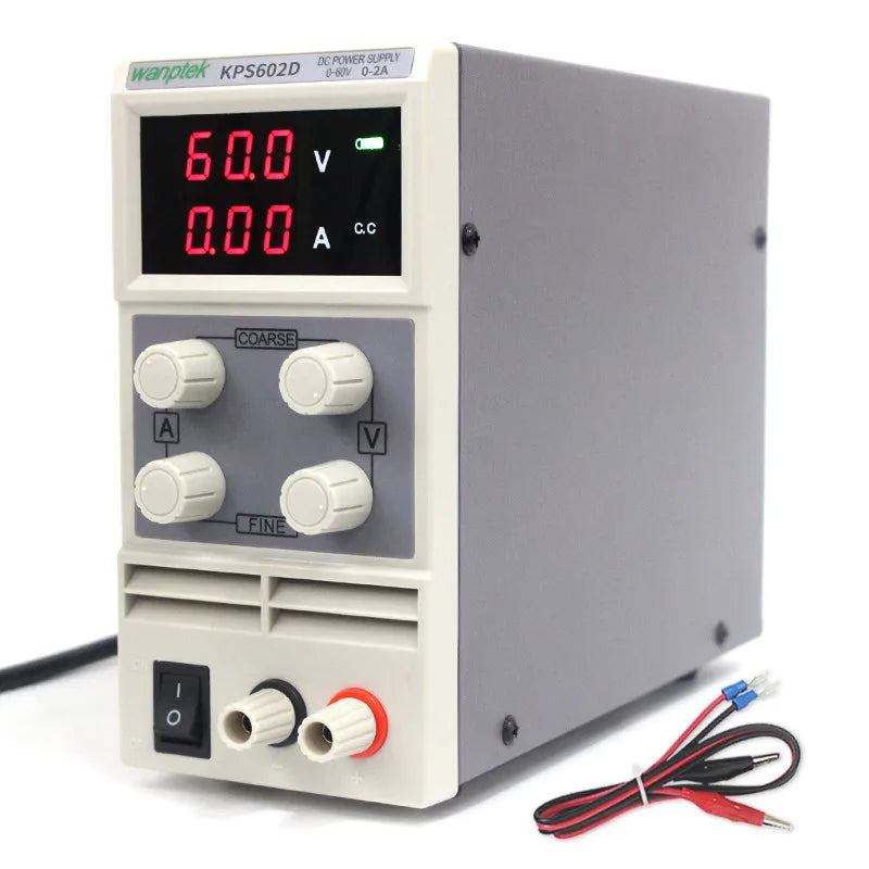 Portable LED Display Switch DC Power Supply 60V 2A Single Phase Adjustable 110V/220V 50/60Hz Equipment Laboratory Power Supply