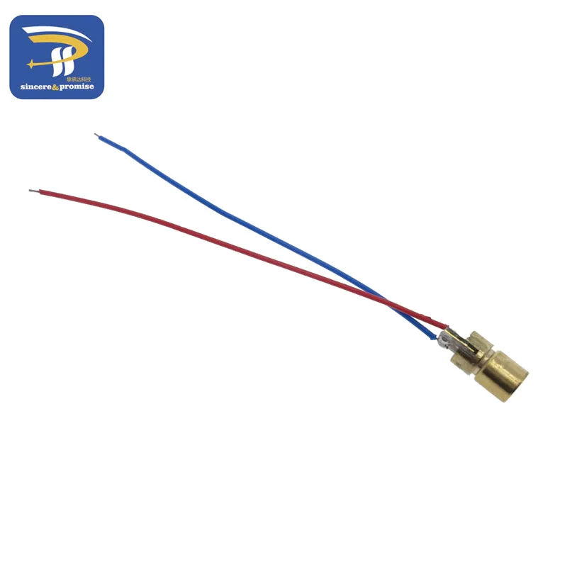 10PCS Adjustable Mini Laser Pointer Diode RED Dot Laser Diod Circuit 3V/5V 5mW 650nm Module Pointer Sight Copper Head