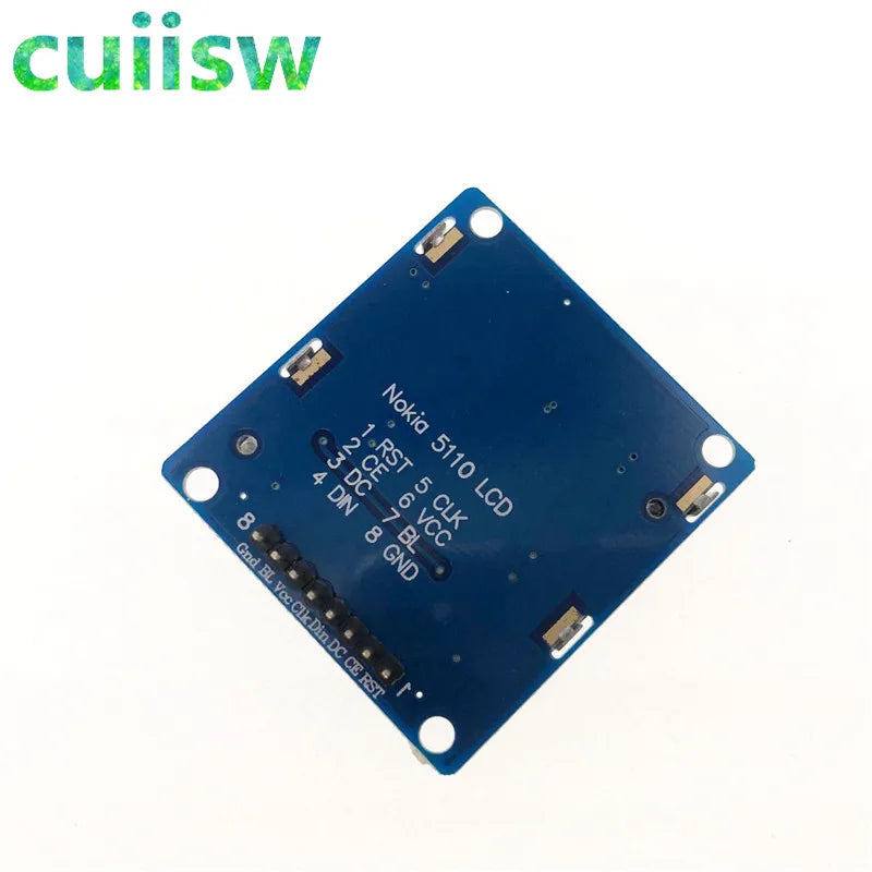 1pcs blue 84X48 Nokia 5110 LCD Module with blue backlight with adapter PCB for arduino