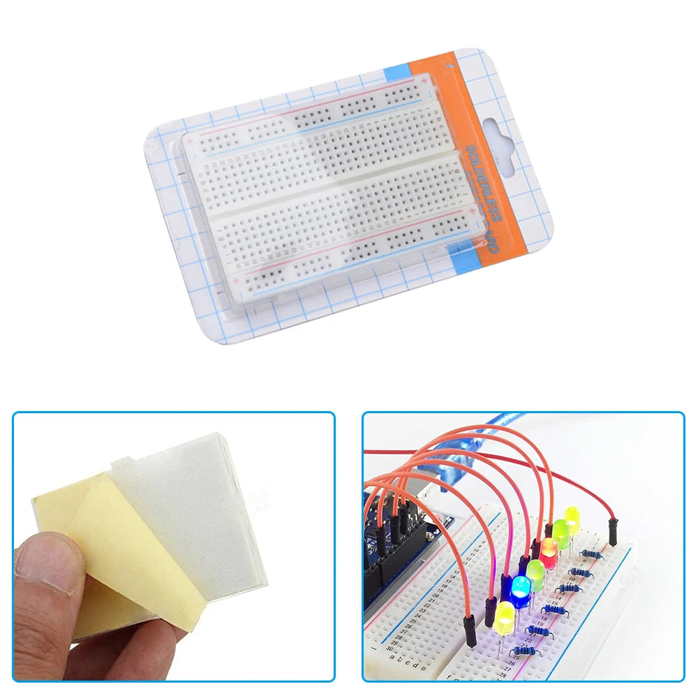Generalduty Starter Kit Electronic Parts  for Arduino W/LED  / Jumper Wires / Breadboard +white Box+11 Projects(online)