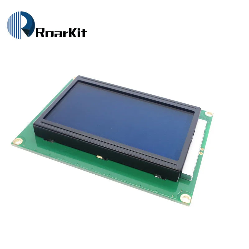 128*64 DOTS Yellow Green LCD module 5V blue screen 12864 LCD with backlight ST7920 Parallel port for arduino raspberry pi