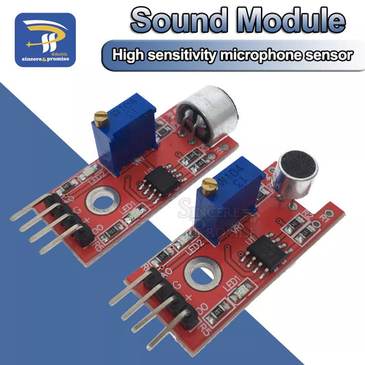 Microphone Voice Sound Sensor Detection Module For Arduino AVR PIC Analog Digital Output Sensors KY-038 KY-037