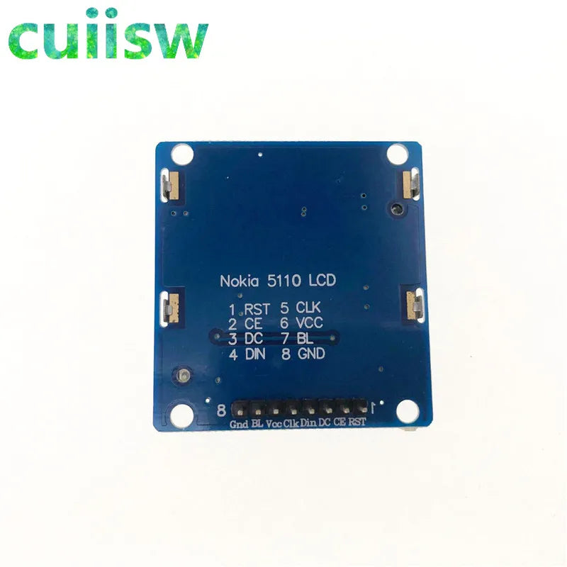 1pcs blue 84X48 Nokia 5110 LCD Module with blue backlight with adapter PCB for arduino