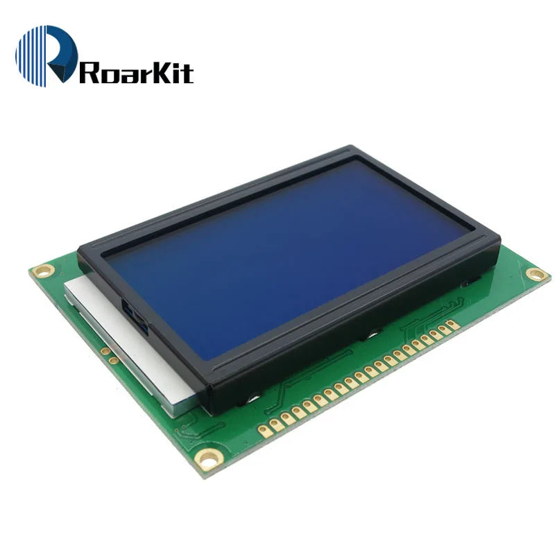 128*64 DOTS Yellow Green LCD module 5V blue screen 12864 LCD with backlight ST7920 Parallel port for arduino raspberry pi