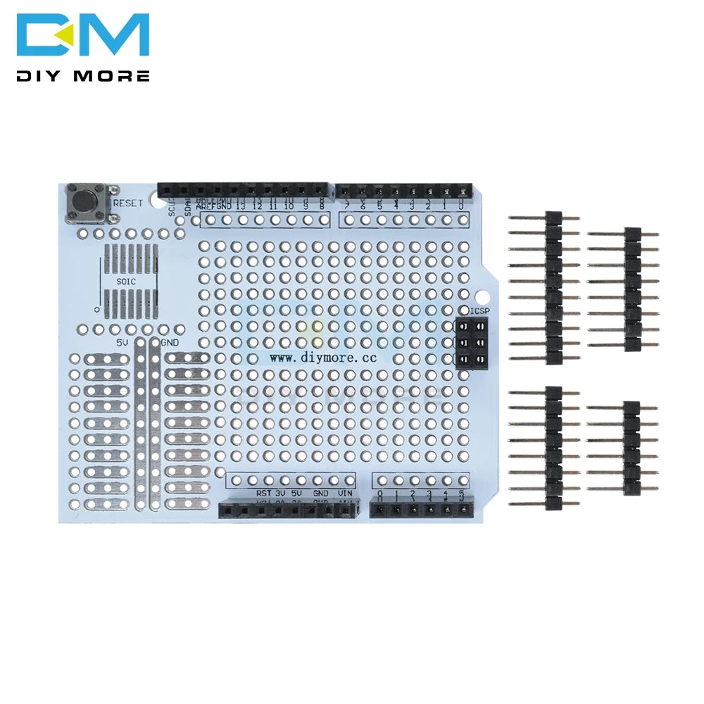 Prototype PCB Expansion Board For Arduino R3 Development Board Module PRGMR Breadboard Reset DIY KIT With Pins