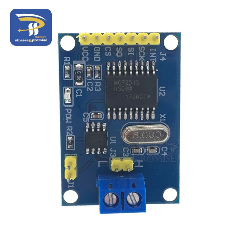 MCP2515 CAN Bus Driver Module Board TJA1050 Receiver SPI For 51 MCU ARM Controller Interface Module For Arduino DIY Kit NEW