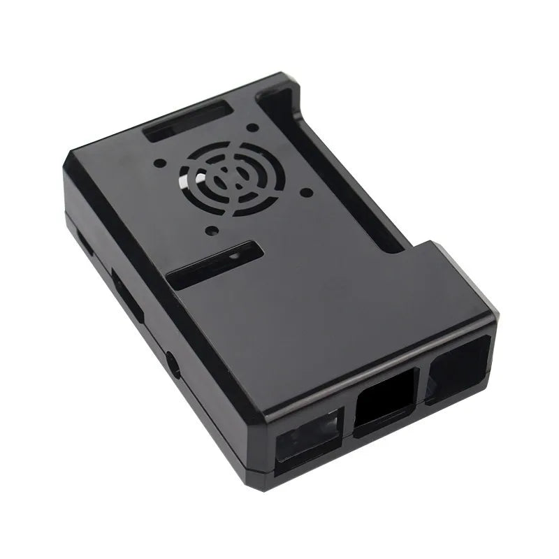 ABS Protective Case Cover with Cooling Fan + Heat Sink 1 Aluminum + 2 Copper Case For Raspberry Pi 4B 4 3 B+/3/2/ B+ Cover