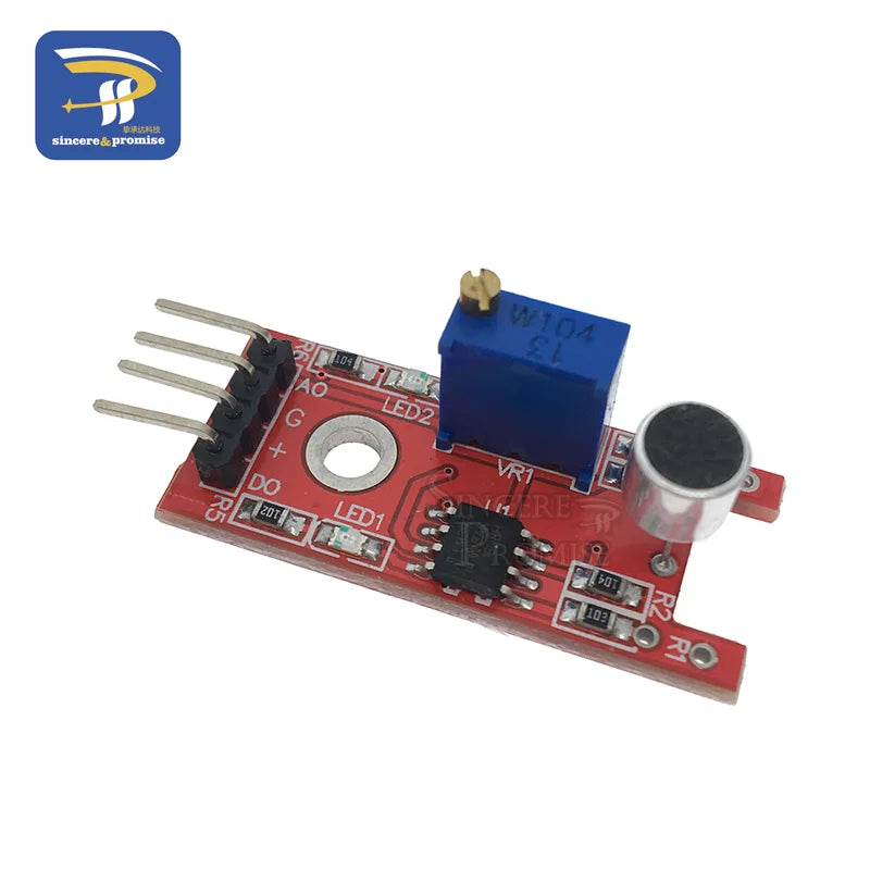 Microphone Voice Sound Sensor Detection Module For Arduino AVR PIC Analog Digital Output Sensors KY-038 KY-037