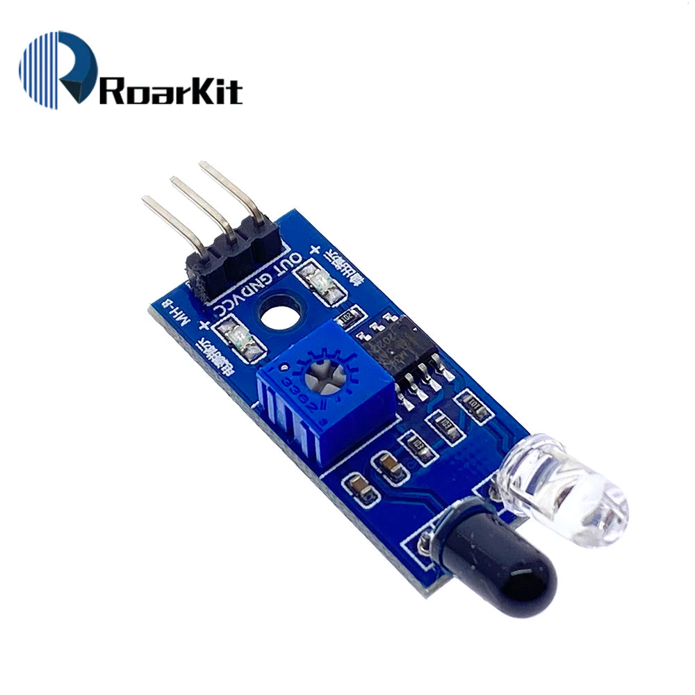 IR Infrared Obstacle Avoidance Sensor Module for Arduino Smart Car Robot 3-Wire Reflective Photoelectric New