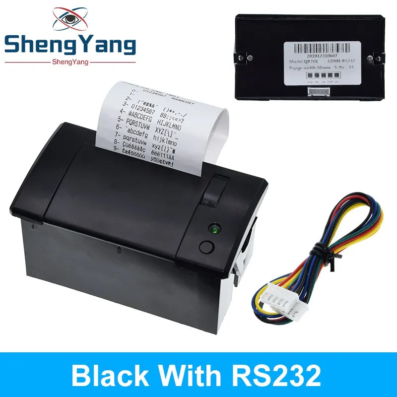 58mm mini thermal printer Embedded POS Receipt Tickets Printer with interface  RS232 / TTL use with 5v-9v for arduino android