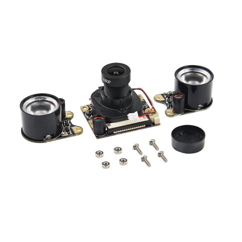 Raspberry Pi 4 Camera Night Vision Focal Adjustable 5 MP OV5647 Automatically Switch Day Night Mode for RPI 3B+ 3B Zero