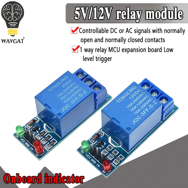 5V 12V low level trigger 1 Channel Relay Module interface Board Shield For PIC AVR DSP ARM MCU Arduino