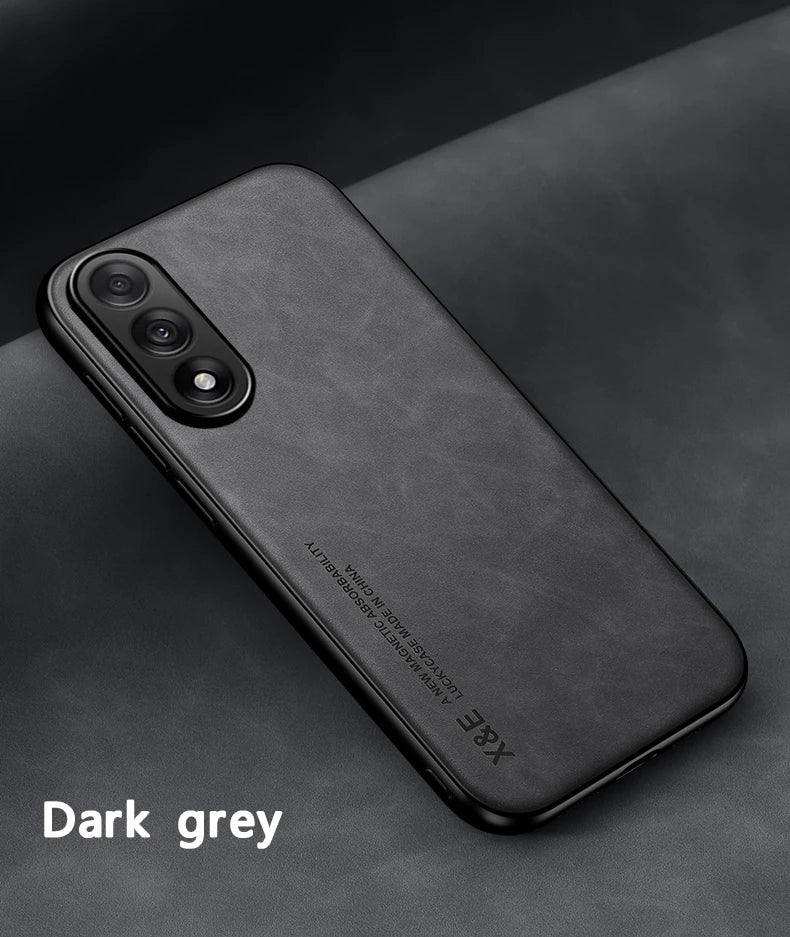 Magnetic Sheepskin Leather Case For Samsung Galaxy S25 S24 S23 S22 S21 S20 Ultra FE S25 Edge S10 S9 Plus Soft Shockproof Cover