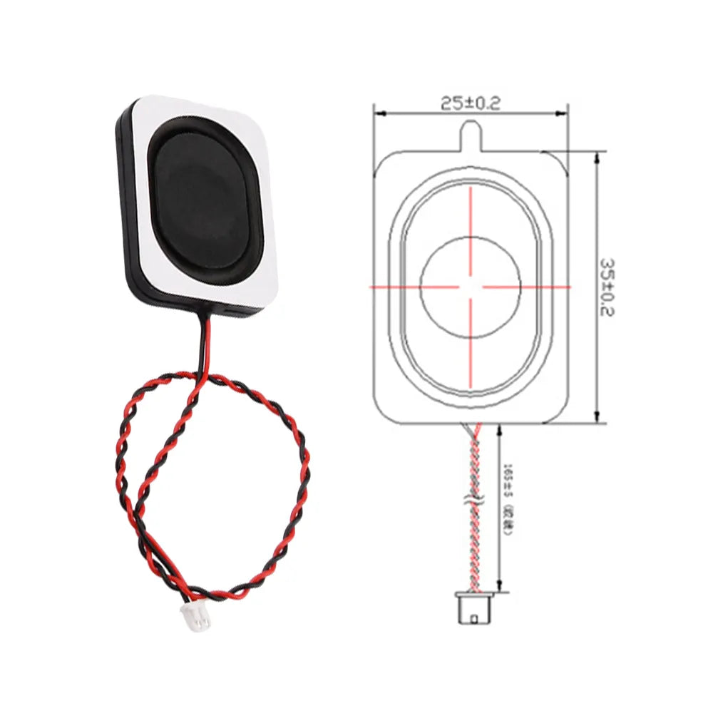 3525 Plastic Inner Magnetic Cavity Speaker, 8 Ohms/4 Ohms, 2 Watts, 3W Full Frequency BOX Speaker  For Arduino Active Components