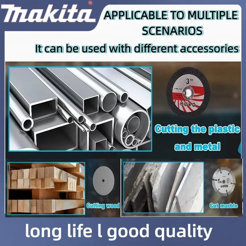 Makita  3 Inch New Mini Angle Grinder Cordless 3 Inch Electirc CUT OFF Tool Cutting Circular Saw Power Tool 18V Battery