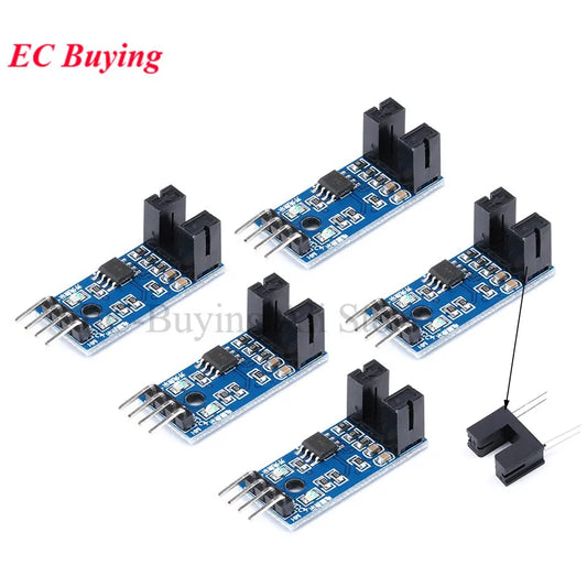 5/1pcs Speed Sensor Module Slot-type IR Optocoupler LM393 For Arduino Groove Coupler Sensor 3.3V-5V Connect Relay Buzzer Module