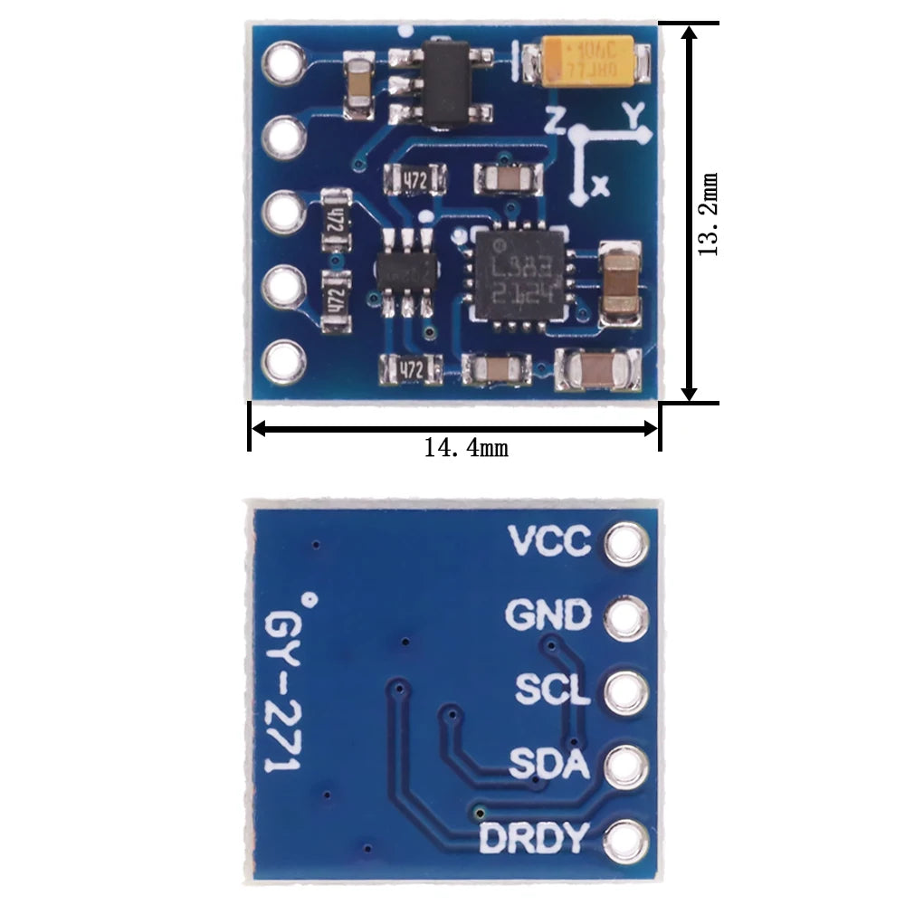 HMC5883 L883 GY-271 3V-5V Triple Tri-axis 3 Axis Compass Magnetometer Sensor Module Board HMC5883L For Arduino Imported chips