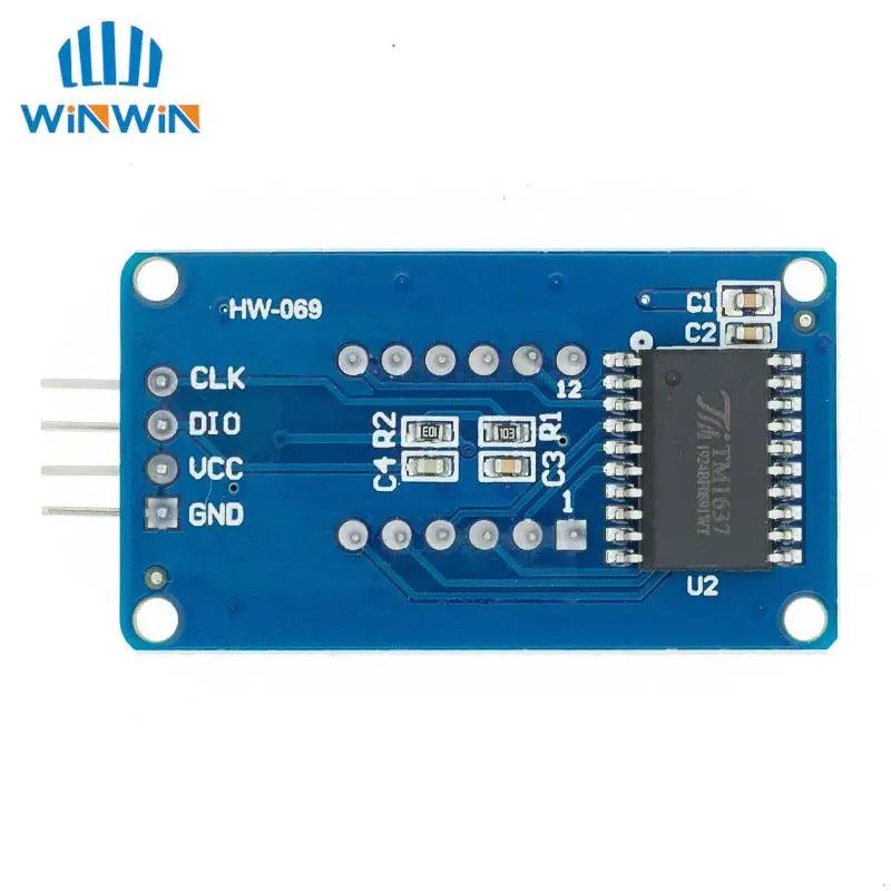 1pcs TM1637 4 Bits Digital LED Display Module For arduino 7 Segment 0.36Inch Clock RED Anode Tube Four Serial Driver Board Pack