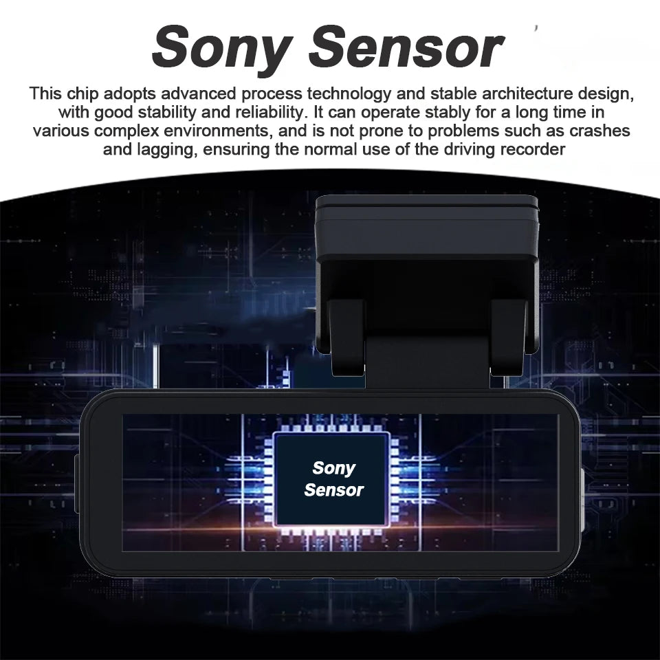 Dash Cam 4K UHD Recording Car Camera DVR Night Vision Video Recorder GPS Wi-Fi  Support Dual Lens Room 2.5K Rear View Camera