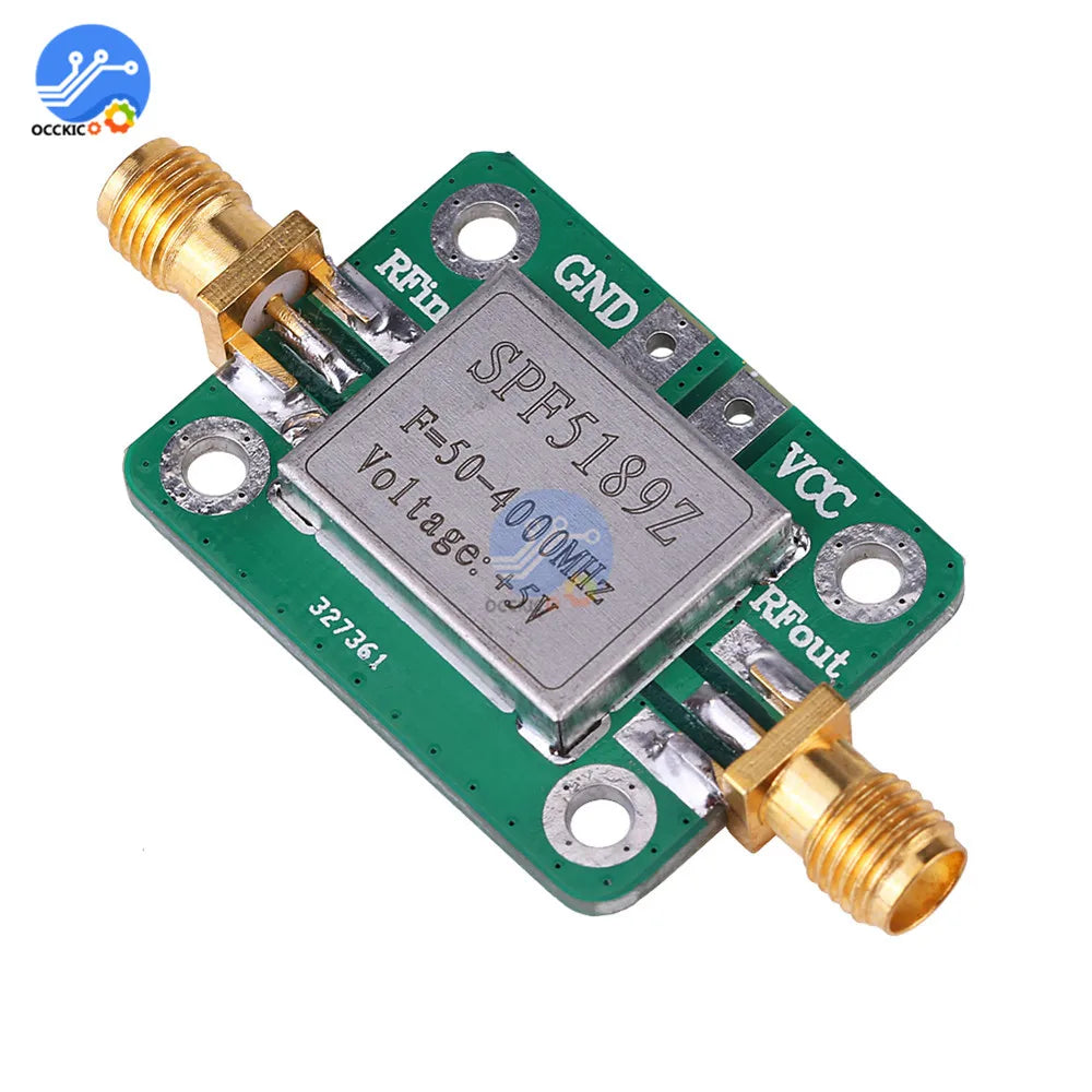 LNA 50-4000MHz RF Low Noise Amplifier Signal Receiver Module Shield Board for Arduino SPF5189 NF = 0.6dB inm