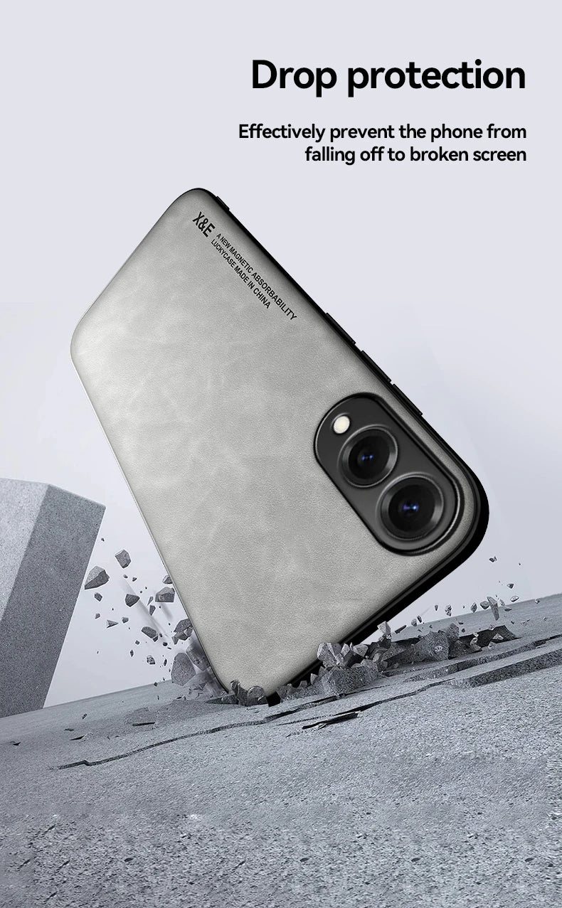 Magnetic Sheepskin Leather Case For Samsung Galaxy S25 S24 S23 S22 S21 S20 Ultra FE S25 Edge S10 S9 Plus Soft Shockproof Cover