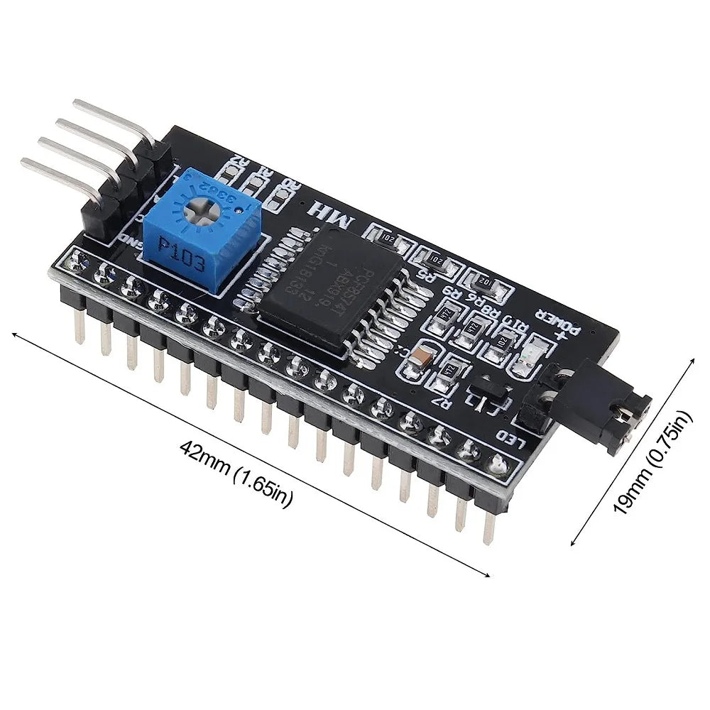 IIC I2C TWI SPI Serial Interface Board Port 1602 2004 LCD1602 Adapter Plate LCD Adapter Converter Module PCF8574 For Arduino