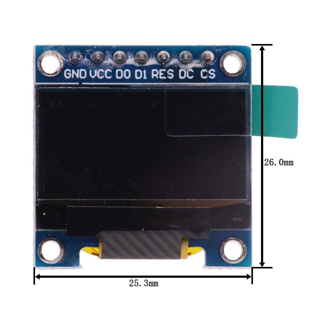 4Pin 7Pin White And Blue Color 0.96 Inch 128X64 Yellow Blue OLED Display Screen Module For Arduino 0.96" IIC I2C SPI Communicate