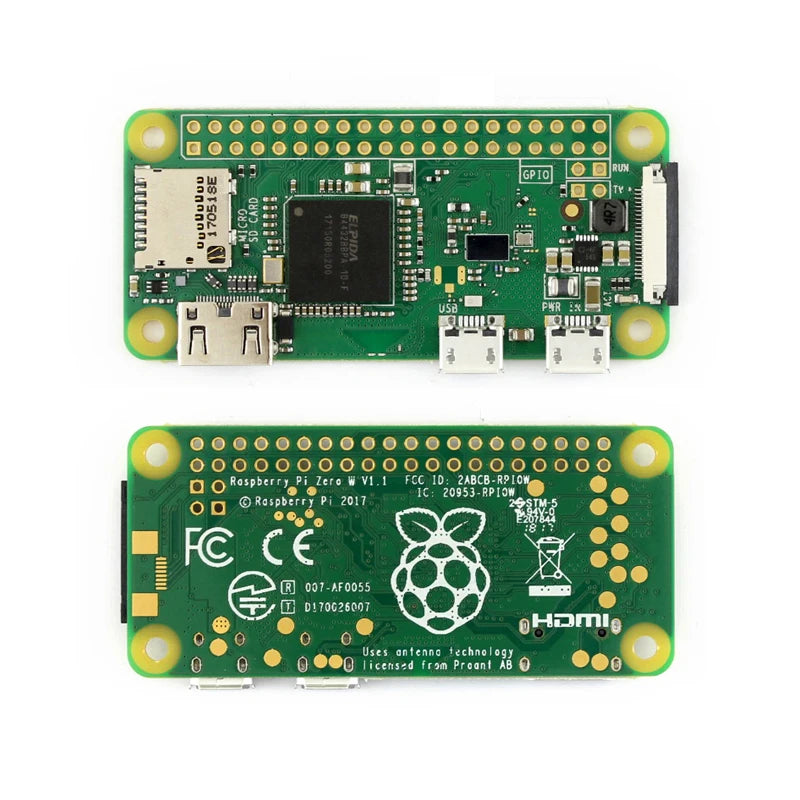 Raspberry Pi Zero W or Zero WH Bluetooth WiFi Development Board