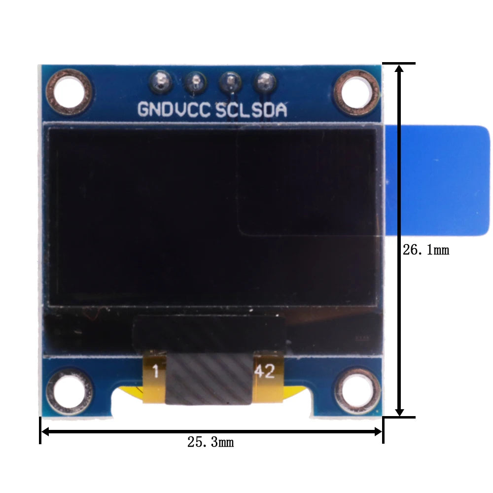 4Pin 7Pin White And Blue Color 0.96 Inch 128X64 Yellow Blue OLED Display Screen Module For Arduino 0.96" IIC I2C SPI Communicate