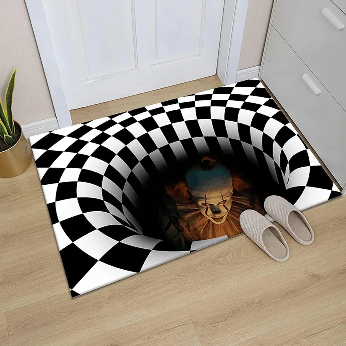 3D Vortex Illusion Entrance Doormat Home Decor Carpet for Living Room Kitchen Hallway Balcony Rugs Bathroom Anti-slip Floor Mat